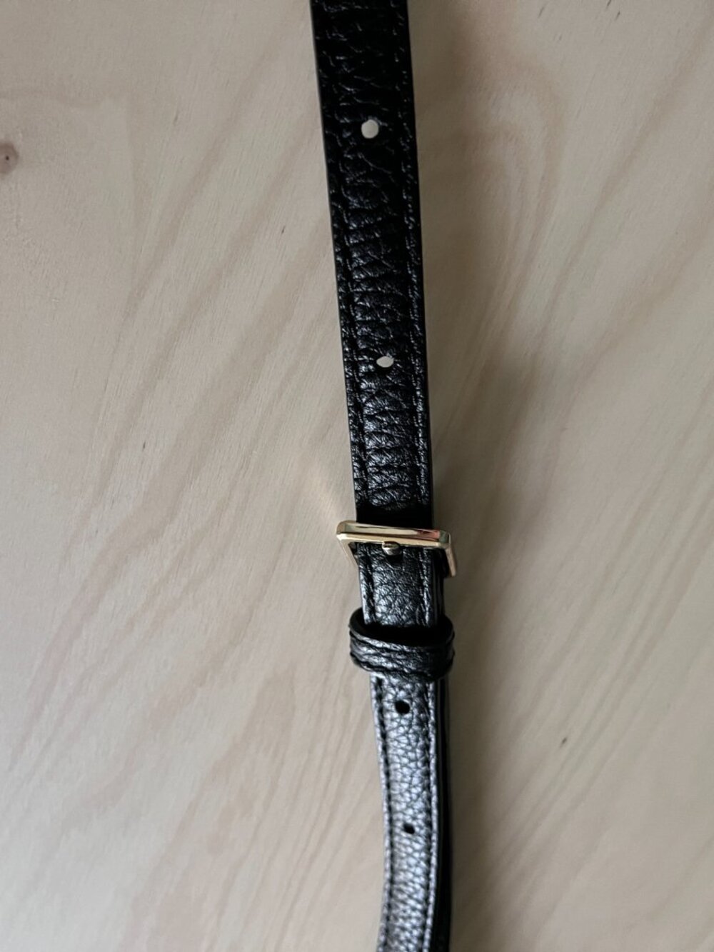 Kate Spade Black Pebble Leather Crossbody Purse with Gold Accents - Picture 9 of 10